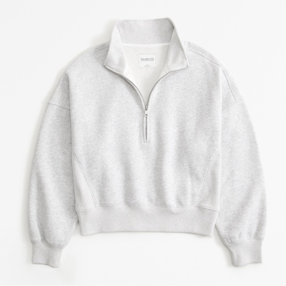 Abercrombie Essential Sunday Half-Zip Sweatshirt in XL - Picture 1 of 5